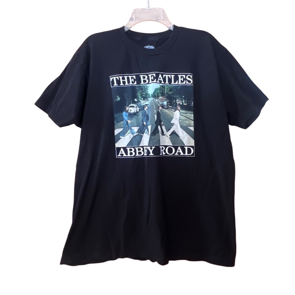 The Beatles Abbey Road Graphic T-Shirt Black XL Apple Corps Band Tee